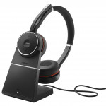 Jabra Evolve 75 MS Duo Bluetooth Headset & Stand, Skype for Business - 7599-832-199